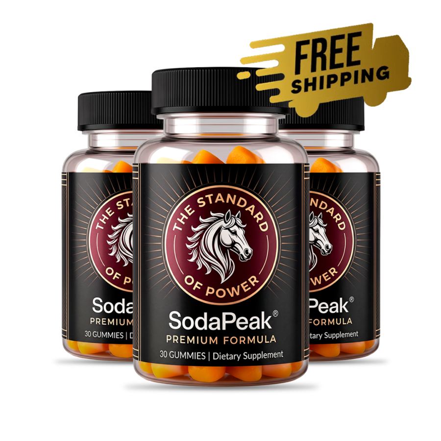 SodaPeak daily gummy bottles for men